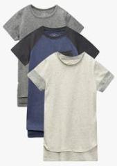 Next Multi Longline Short Sleeve T Shirts Three Pack boys