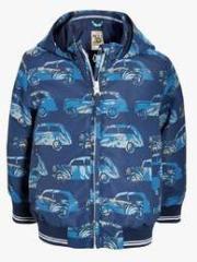 Next Blue Car Print Bomber Jacket boys