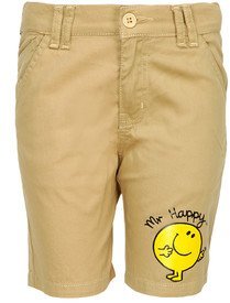 Kidsville Mr. Men Little Miss Khaki Shorts boys