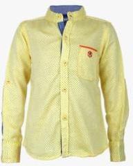 Biker Boys Yellow Casual Shirt boys