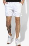 2go Active Gear Usa White Solid Shorts men