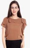 20dresses Brown Solid Blouse Women