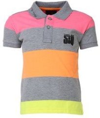 Status Quo Cubs Grey Milange Polo Shirt boys