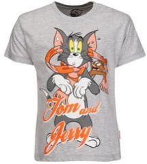 Tom & Jerry Grey Milange T Shirt boys