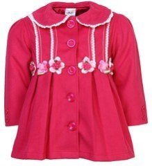 Daffodils Magenta Winter Coat girls