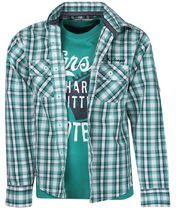 612 Ivy League Green Casual Shirt Boys