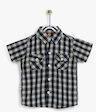 612 League Black Regular Fit Casual Shirt Boys