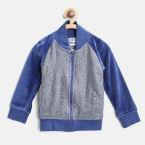 612 League Girls Blue & Grey Sequinned Sweatshirt