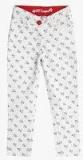 612 League Off White Printed Regular Fit Regular Trouser girls