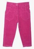 612 League Pink Solid Regular Fit Regular Trouser girls