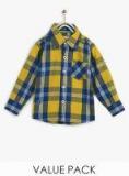 612 League Yellow Casual Shirt With T Shirt boys