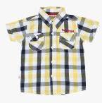 612 League Yellow Regular Fit Casual Shirt Boys