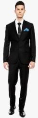 Brahaan Blue Tag Black Striped Suit men