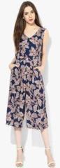 Dorothy Perkins Navy Floral Culotte Jumpsuit women