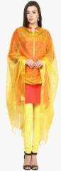 Dupatta Bazaar Yellow Embellished Dupatta women