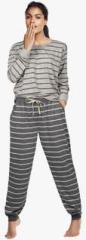 Next Grey Stripe Pyjama women