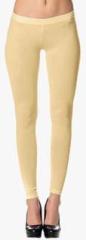 Vaamsi Cream Solid Legging women