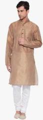 Very Me Beige Solid Kurta men