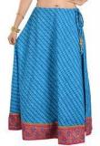 9rasa Aqua Blue Printed Skirt women