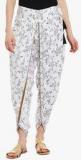 9rasa White Printed Dhoti Style Salwar women