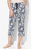 9teenagain Blue Printed Capri Women