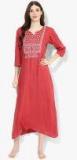 9teenagain Red Printed Sleepwear Gown women