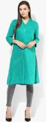 And Green Colored Solid Tunic women