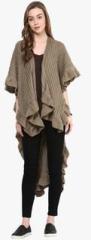 Punk Khaki Solid Shrug women