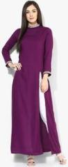 Castle Purple Solid Kurta women