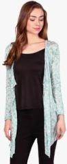 Color Cocktail Aqua Blue Printed Shrug women