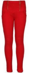 Glow & Glitters Red Jeggings girls