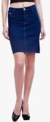 Peptrends Navy Blue Pencil Skirt women