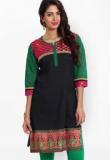 Aaboli Black Solid Kurta Women