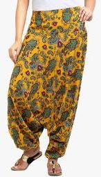 Aaboli Yellow Printed Salwar Women