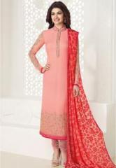 Aanya Pink Embroidered Kurta Churidar Set women