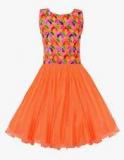 Aarika Orange Party Frock Girls