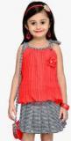 Aarika Orange Skirt Set Girls