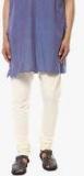 Abhiyuthan Cream Solid Pyjama Men