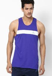 Adidas Blue Round Neck Vest Men