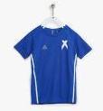 Adidas Blue Solid Round Neck T Shirt Boys