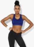 Adidas Blue Solid Sports Bra women