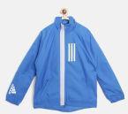 Adidas Blue Solid Tailored Jacket Boys