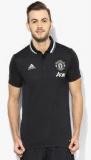 Adidas Manchester United Trg Black Polo T Shirt men