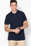 Adidas Originals Solid Navy Blue Polo T Shirt Men