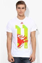 Adidas Real Madrid 11 White Round Neck T Shirt men