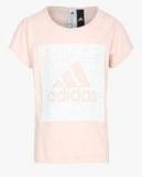 Adidas Training Pink T Shirt Girls