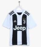 Adidas White Juventus Home Y Striped Football Jersey T Shirt boys