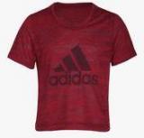 Adidas Yg Aeroknit Maroon Training T Shirt Girls