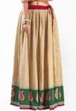 Admyrin Beige Printed Skirt Women