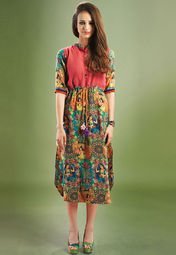 Admyrin Printed Multi Color Dress women